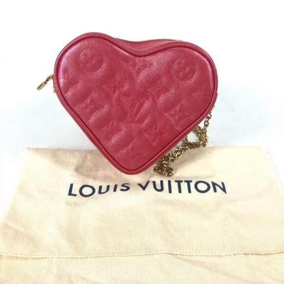 LOUIS VUITTON M80837 Monogram Heart on Chain Pochette 2WAY Shoulder Bag - Picture 11 of 13